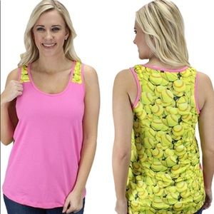 Pink Top With Softball Pattern
